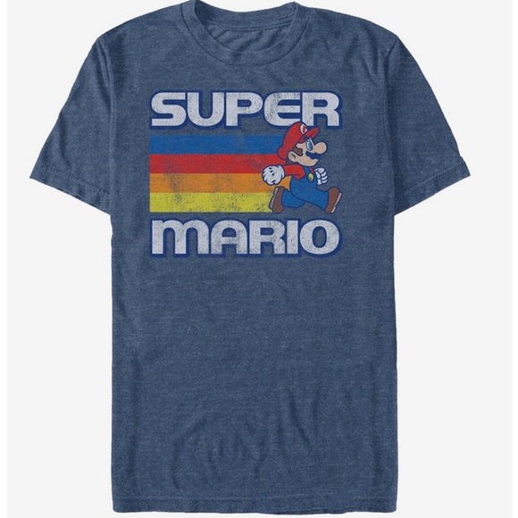 Nintendo Super Mario | Men's Retro Running Fast Lane T-Shirt; Size M - Picture 7 of 7